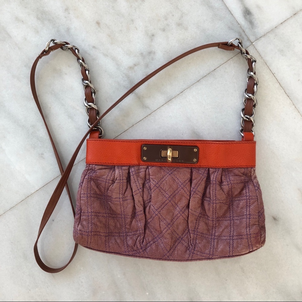 Purple and orange unique Marc Jacobs crossbody